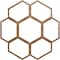 Ekena Millwork Florin Wood Fretwork Pierced Ceiling Medallion, Walnut, 18"OD x 6 3/8"ID x 3/8"T CMWP18X18X0375FOWA - alternate 1
